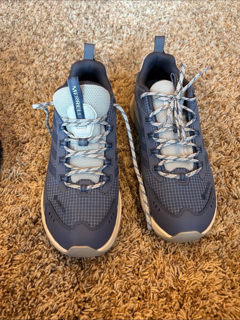 Merrell Men's float pro Navy and Light Blue Trail Shoes brand new